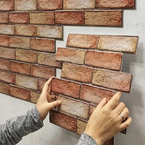 10pcs tile brick wall - 3d,