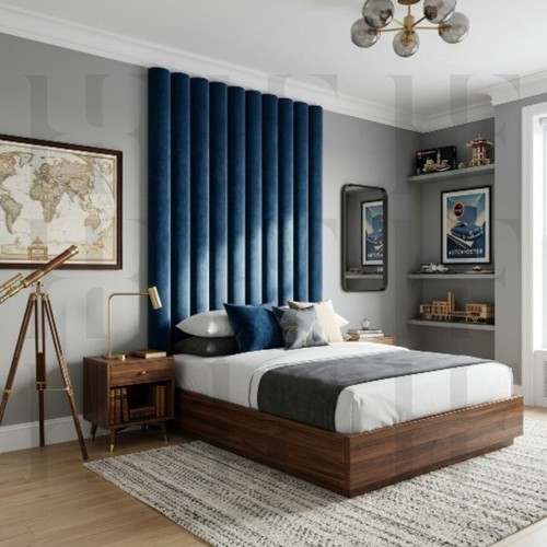 Upholestered boys wall panels - upholestered,