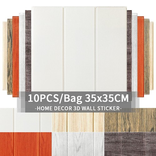 Wood panel wall stickers - 3d,
