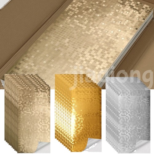 Metallic mosaic wall tiles - metallic,