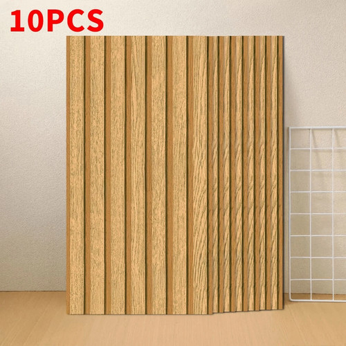 10pcs effect wood slat tile - 3d,